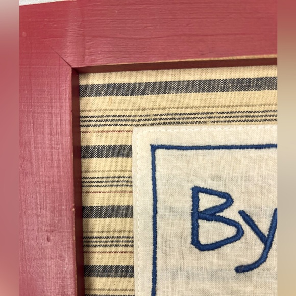 NWT By The Sea * embroidered framed wall art * - Picture 3 of 6